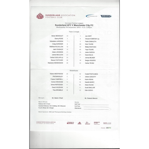 Team Sheets