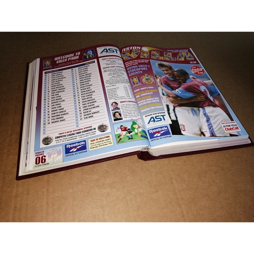 1995/96 Aston Villa Bound Volume Football Programmes