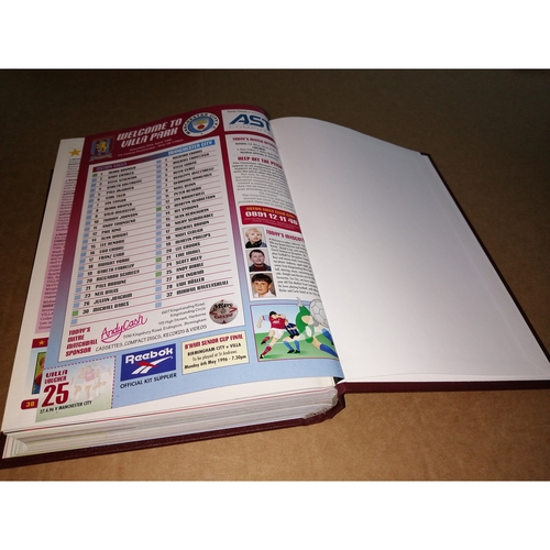 1995/96 Aston Villa Bound Volume Football Programmes