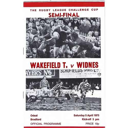 Challenge Cup Semi Final Rugby League Programmes