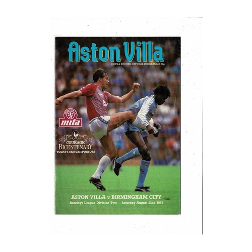 Birmingham City Away Football Programmes