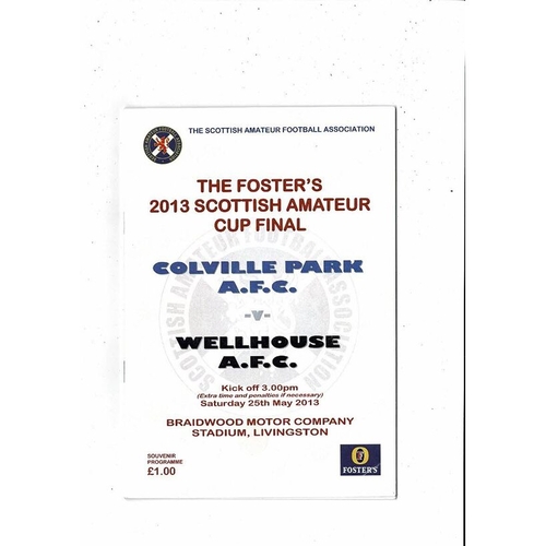Scottish Amateur Cup Final Football Programmes