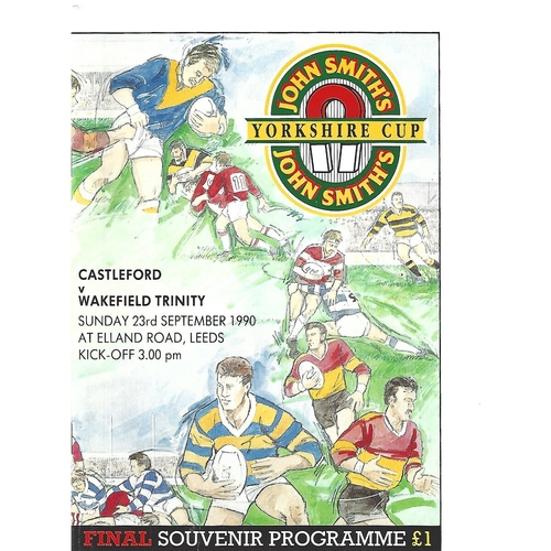 Yorkshire County Challenge Cup Final Rugby League Programmes