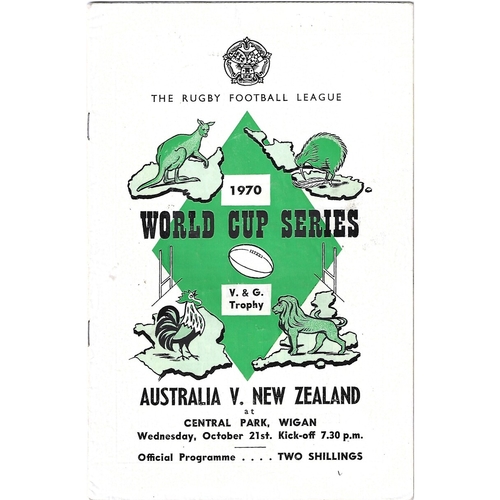World Cup/Championship Rugby League Programmes