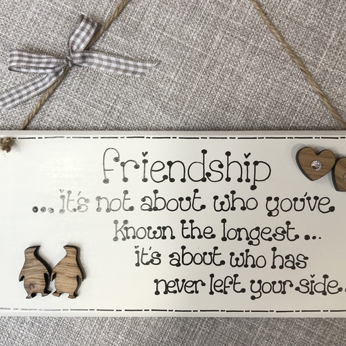 Friendship penguins plaque