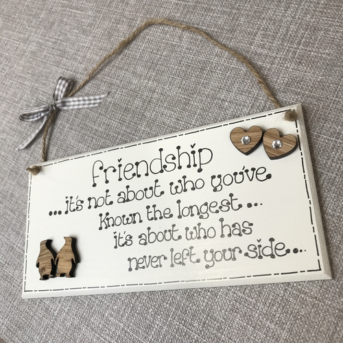 Friendship penguins plaque