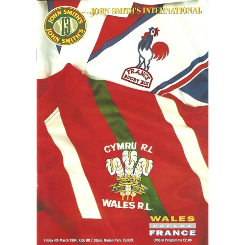 Wales Rugby League Programmes