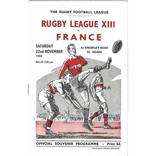 France Rugby League Programmes