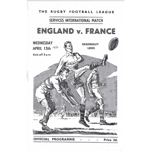 England Amateur Rugby League Programmes