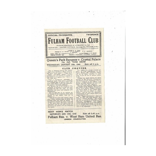 Queens Park Rangers Home Football Programmes