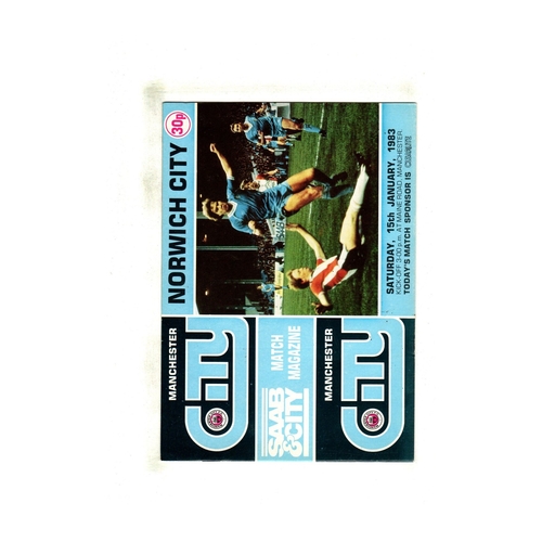 Norwich City Away Football Programmes