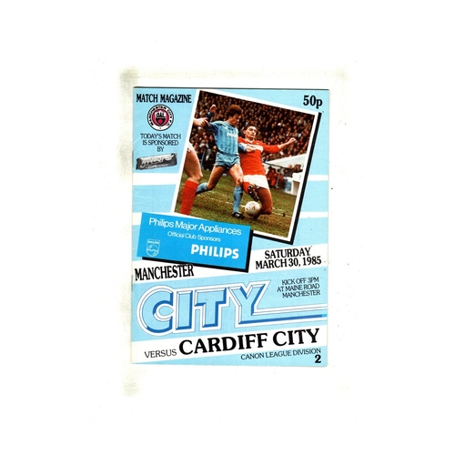 Cardiff City Away Football Programmes