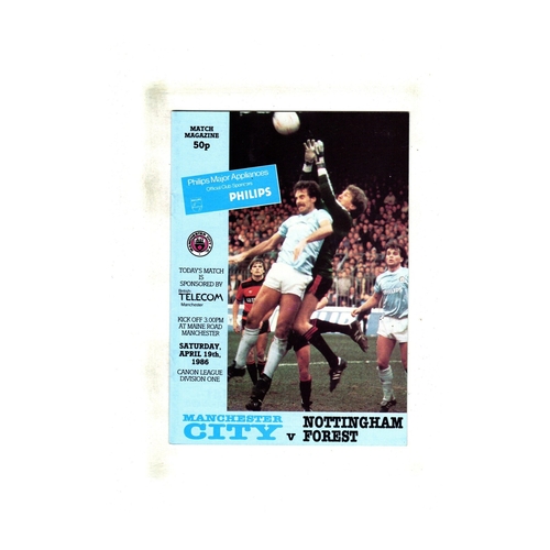 Nottingham Forest Away Football Programmes