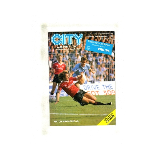 Aston Villa Away Football Programmes