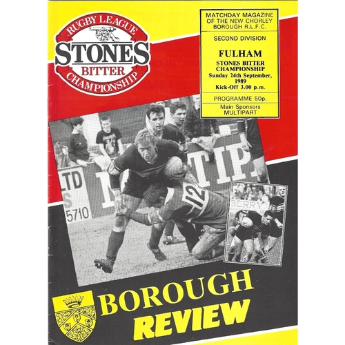 Fulham Away Rugby League Programmes