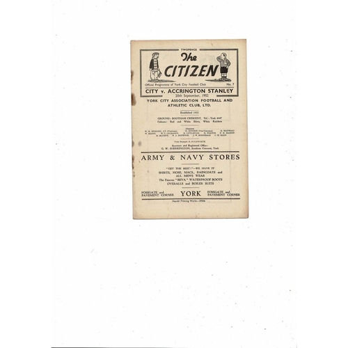 Accrington Stanley Away Football Programmes