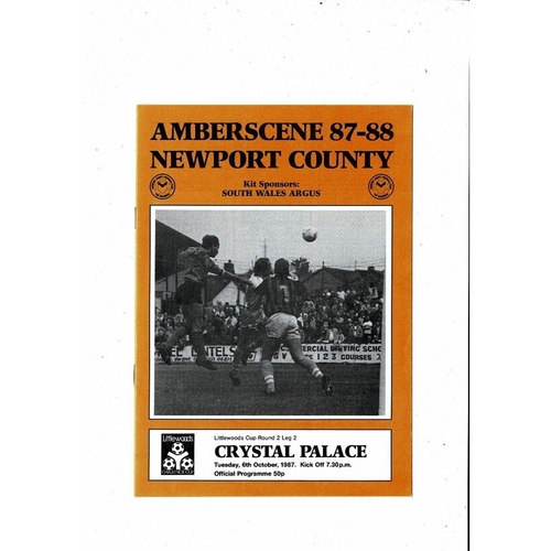 Crystal Palace Away Football Programmes