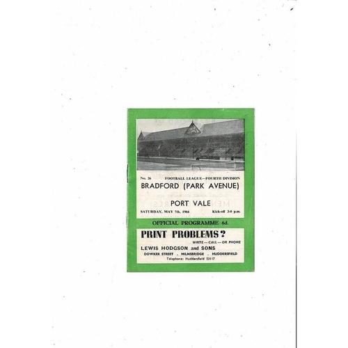 Port Vale Away Football Programmes
