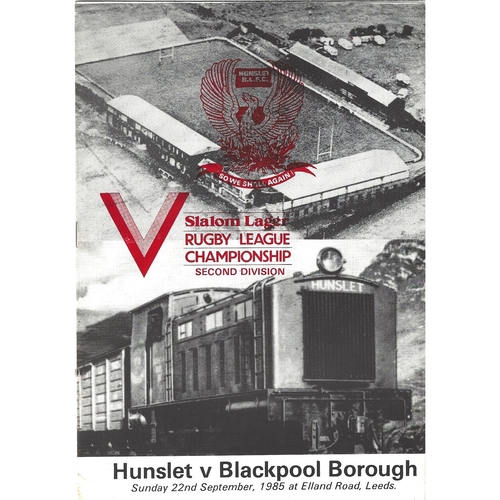 Blackpool Borough Away Rugby League Programmes Bob's Sporting