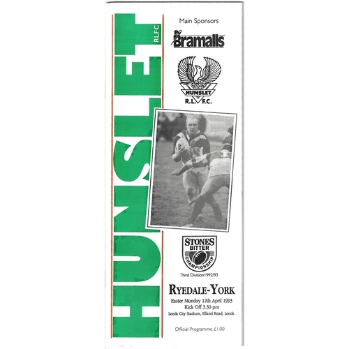 York Away Rugby League Programmes