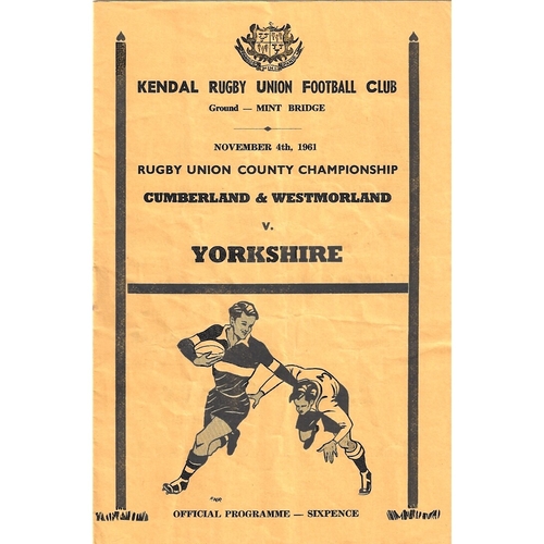 County Championship Rugby Union Programmes
