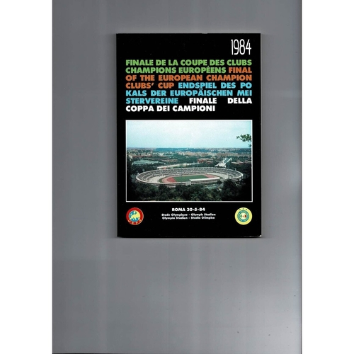 European Cup Final / Champions League Football Programmes