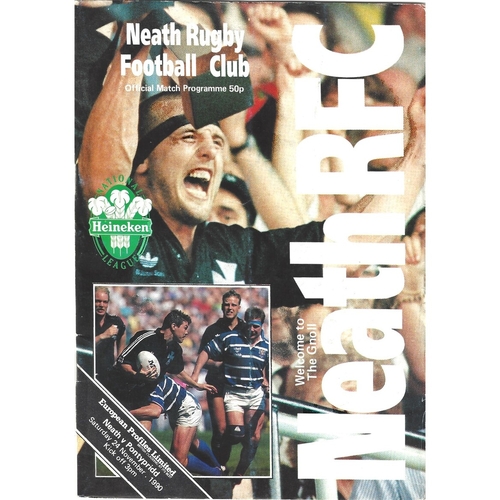 Pontypridd Away Rugby Union Programmes