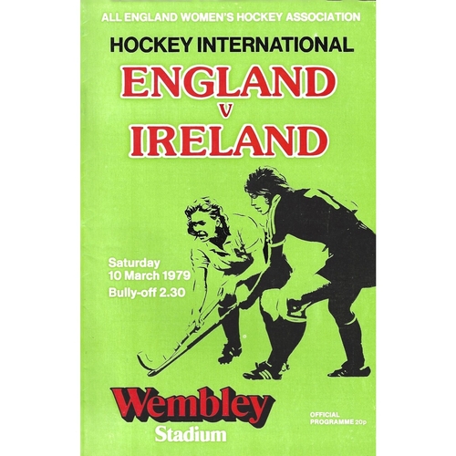 England Women's Hockey Programmes