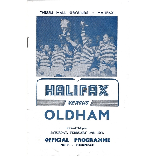 Halifax Home Rugby League Programmes Bob's Sporting Memorabilia Buy