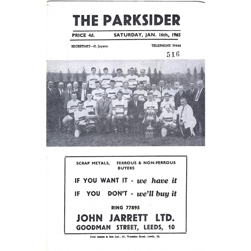 Doncaster Away Rugby League Programmes Bob's Sporting Memorabilia