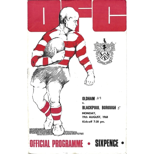 Blackpool Borough Away Rugby League Programmes Bob's Sporting