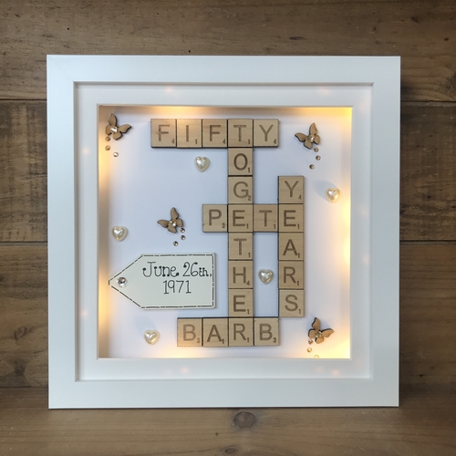 Anniversary Scrabble Word Art