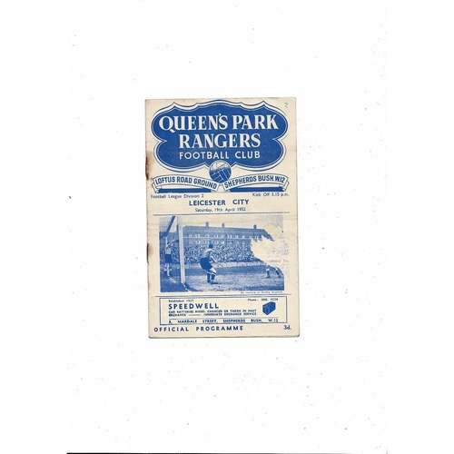 Queens Park Rangers Home Football Programmes