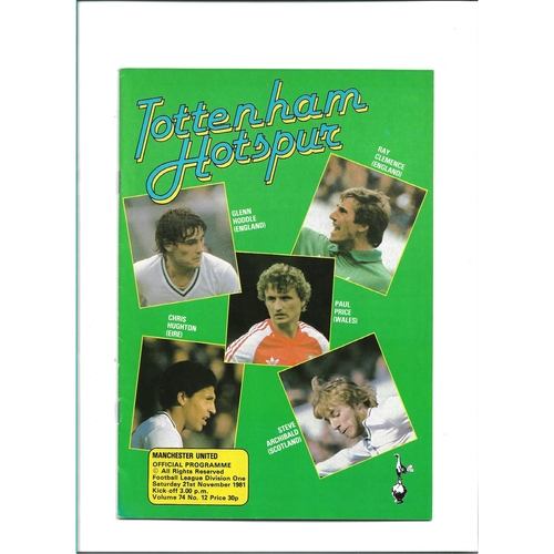 Manchester United Away Football Programmes