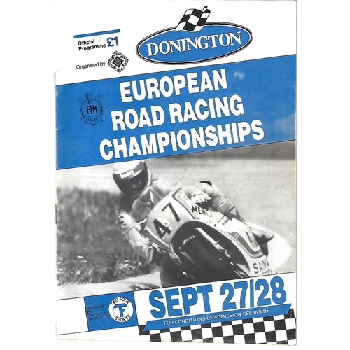 Donnington Park Motor Racing/Motor Cycle Racing Programmes