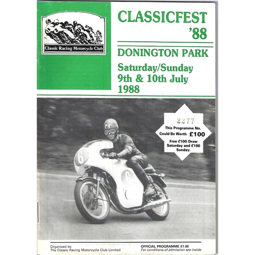 Donnington Park Motor Racing/Motor Cycle Racing Programmes