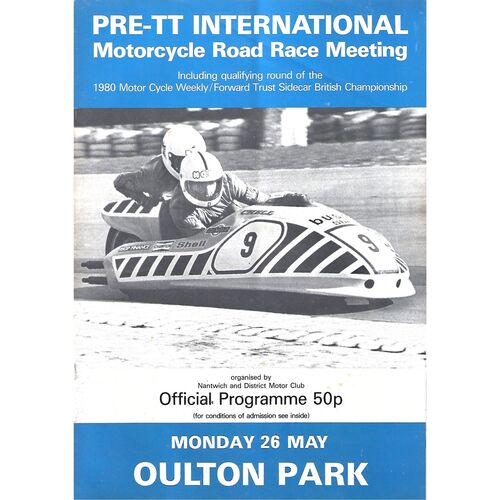 Oulton Park Motor Racing/Motor Cycle Racing Programmes