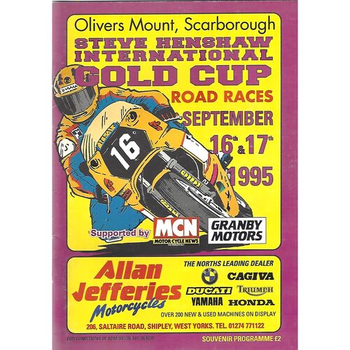 Oliver's Mount Motor Cycle Racing Programmes