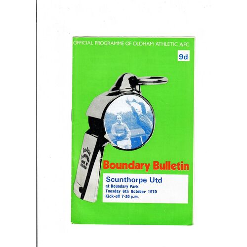 Oldham Athletic Home Football Programmes