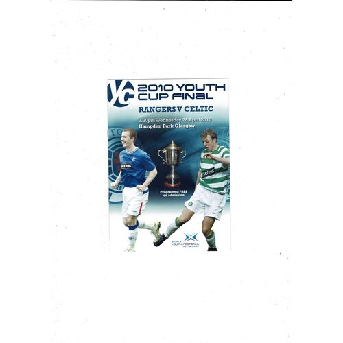 Scottish Youth Cup Final Football Programmes