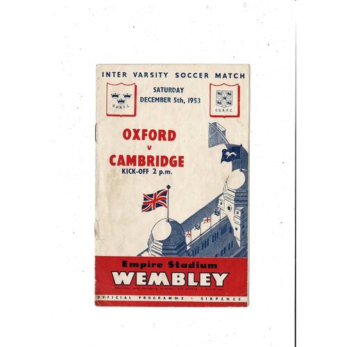 Inter Varsity Football Programmes