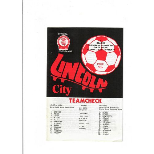 Reading Away Football Programmes