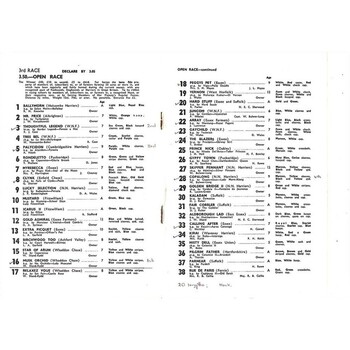 1969 Cottenham Point to Point Meeting (26/04/1969) Horse Racing Racecard