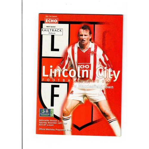 Lincoln City Home Football Programmes