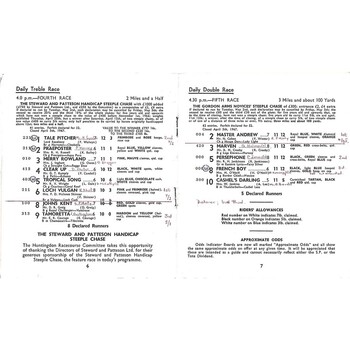 1967 Huntingdon Race Meeting (06/05/1967) Horse Racing Racecard