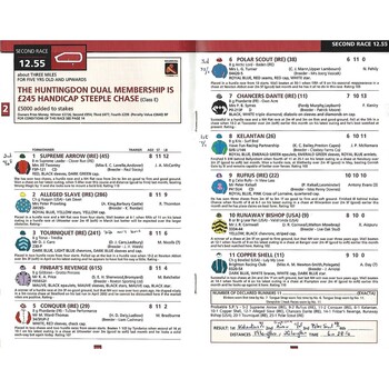 2003 Huntingdon Boxing Day Race Meeting (26/12/2003) Horse Racing Racecard