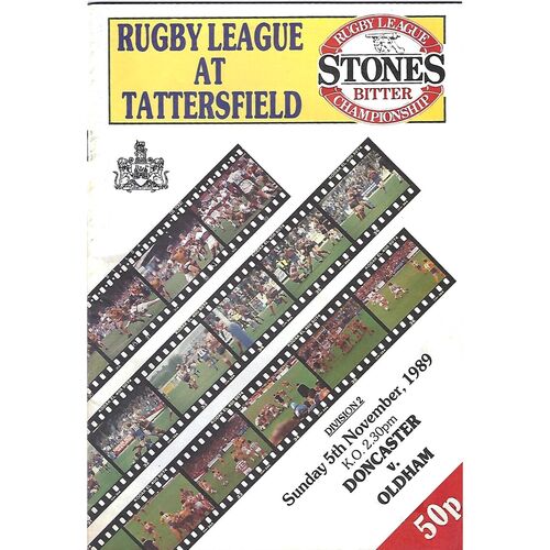 Doncaster Home Rugby League Programmes Bob's Sporting Memorabilia
