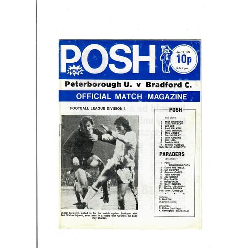 Peterborough United Home Football Programmes