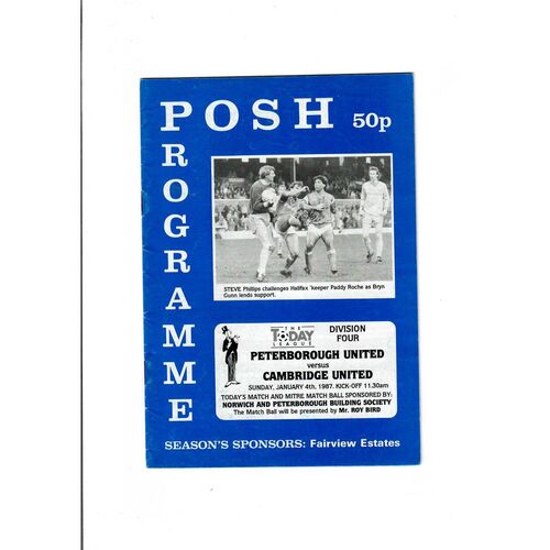 Peterborough United Home Football Programmes