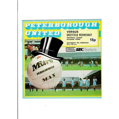 Peterborough United Home Football Programmes